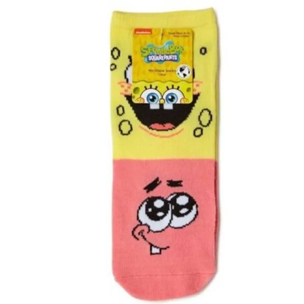 Bundle‎ Nickelodeon SpongeBob SquarePants Kids No Show Socks Shoes -4 pairs